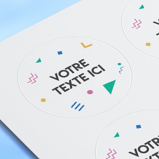 etiquettes papier blanc