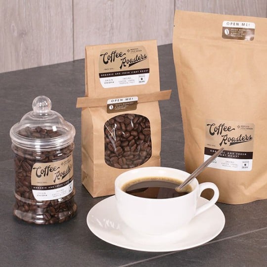 étiquettes café