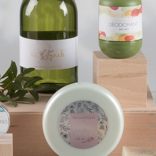 étiquettes personnalisées cosmétiques
