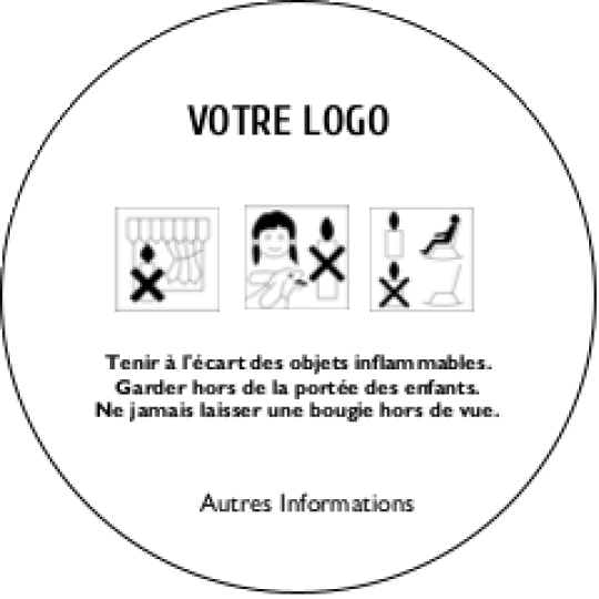 etiquette bougie clp