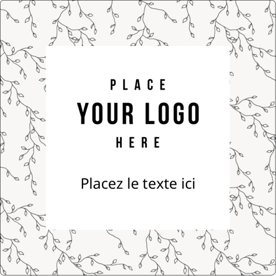 Modèle d'étiquette bougie personnalisée