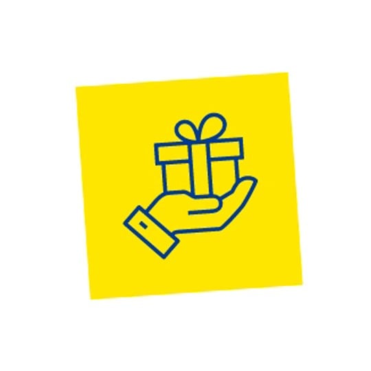 recevoir cadeau
