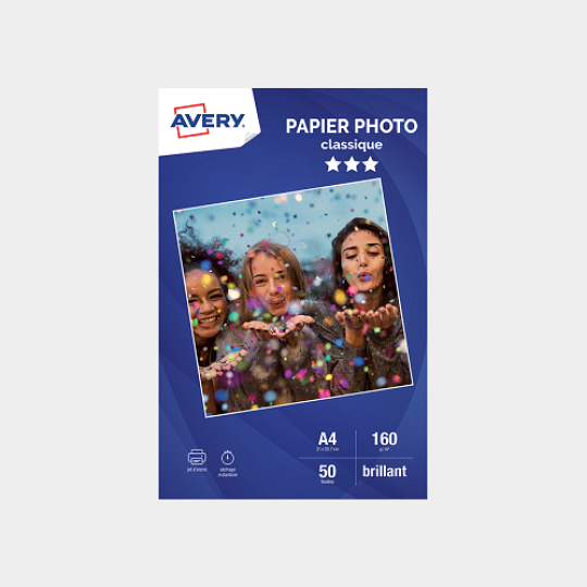 Papier photo imprimante HP Premium Plus - Brillant - Papier d'impression