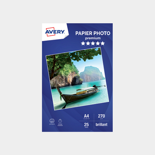Papier photo brillant A4 270 g/m²