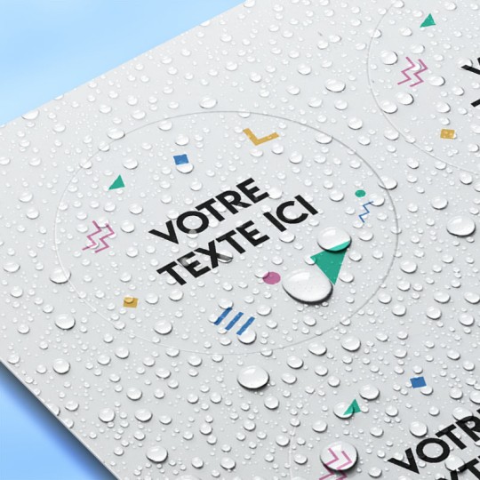 Plastique blanc waterproof