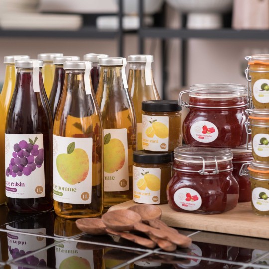 Etiquettes rectangles pour bouteilles