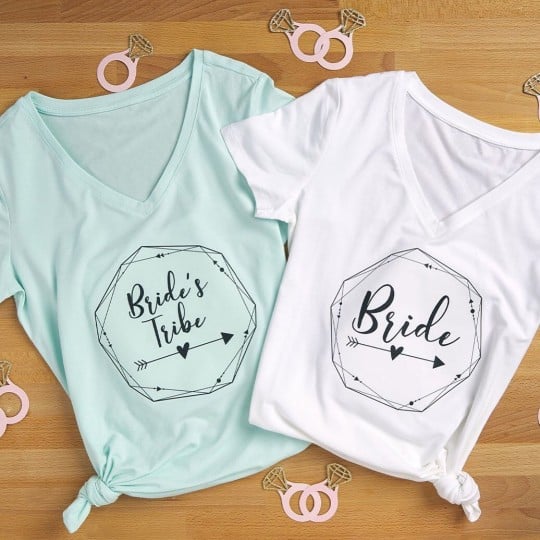 T-shirt future mariée personnalisé avec un transfert textile