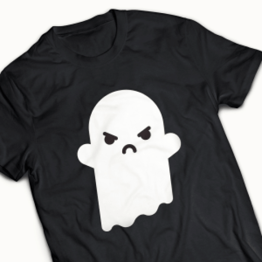 T-shirt halloween personnalisé avec un transfert textile