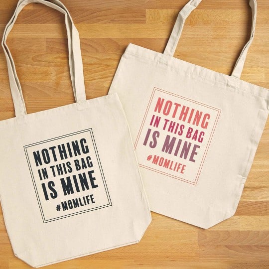 Tote bag maman personnalisé avec un transfert textile