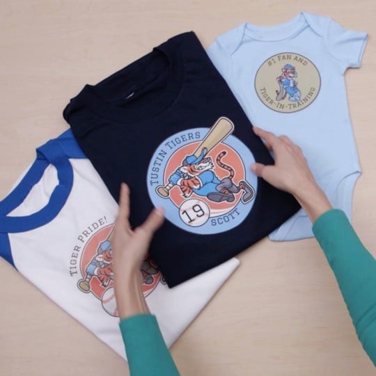 Kit supporter personnalisé avec un transfert textile