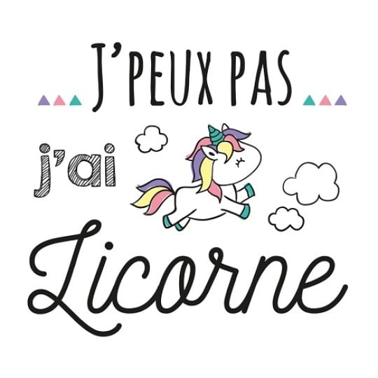 Modèle gratuit transfert textile licorne