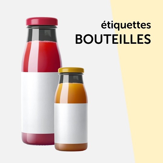 Guide de taille étiquettes bouteilles