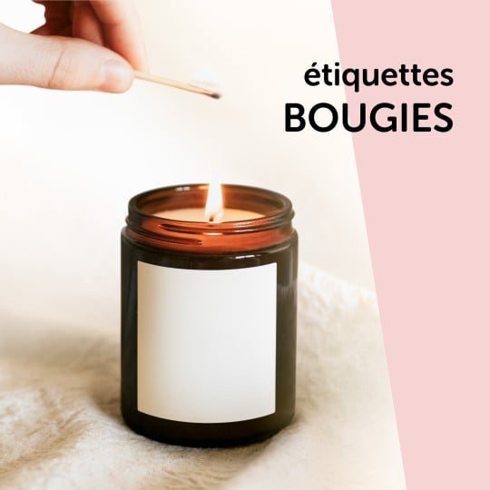 Guide matières étiquettes bougies