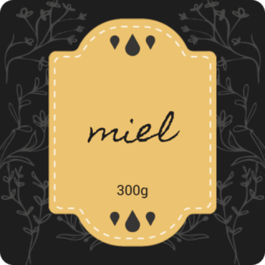 Étiquettes pots de miel | Achetez en ligne