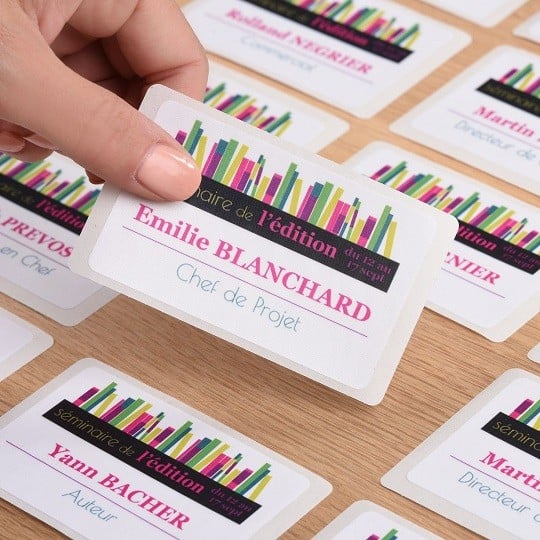 Personnalisation badge