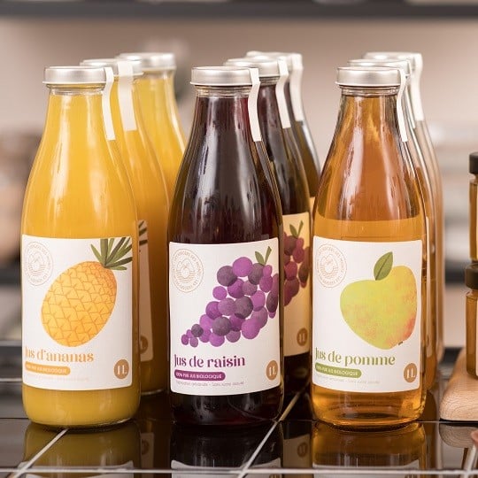 Etiquettes rectangles pour bouteille