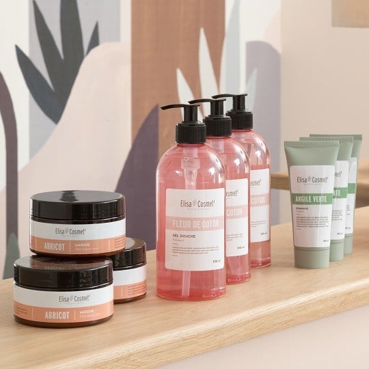 Etiquettes rectangulaires pour cosmétiques
