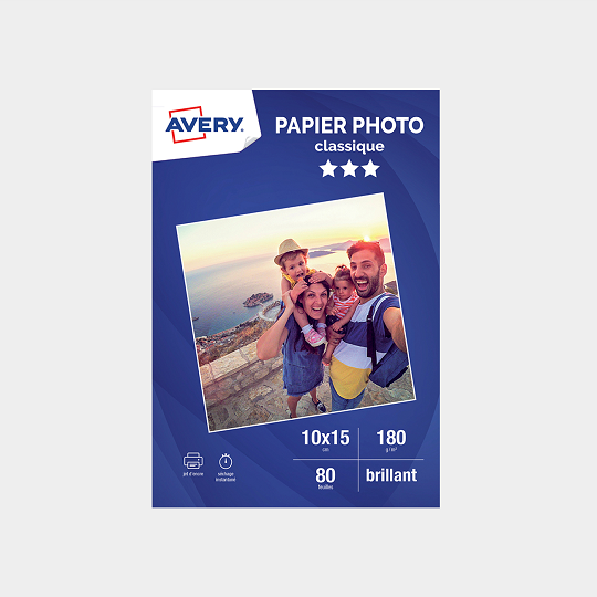 HP - Papier photo brillant - 13 x 18 cm - 250 g/m² - 25 feuilles