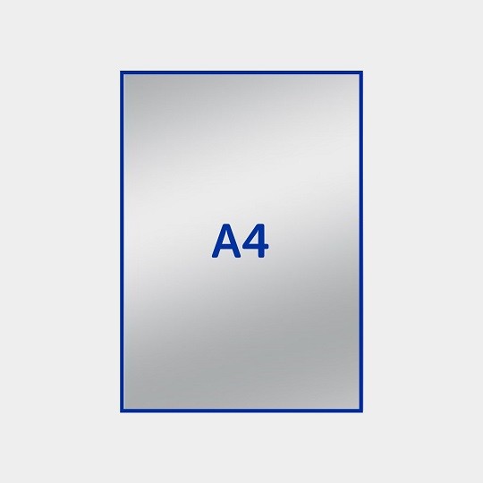 autocollants A4 argenté