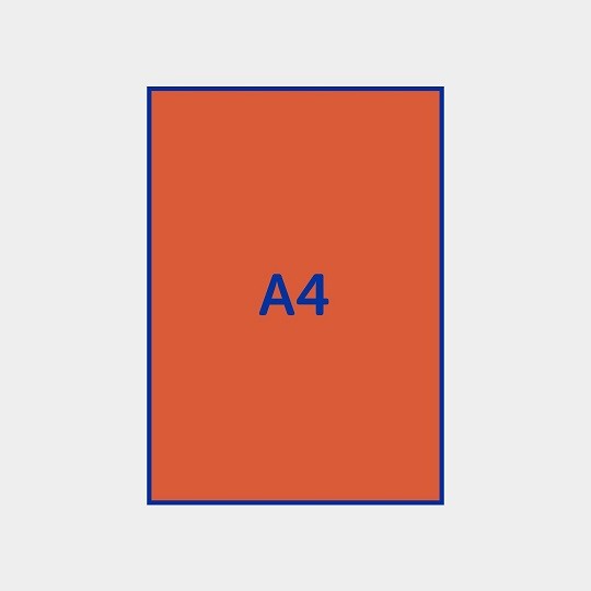 autocollants A4 rouge
