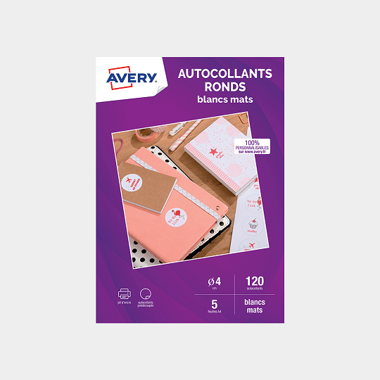 Autocollants ronds