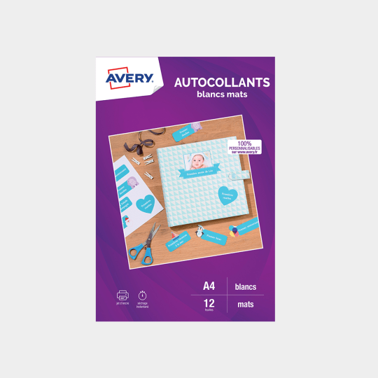 Stickers autocollants blancs