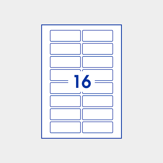 Etiquettes rectangulaires