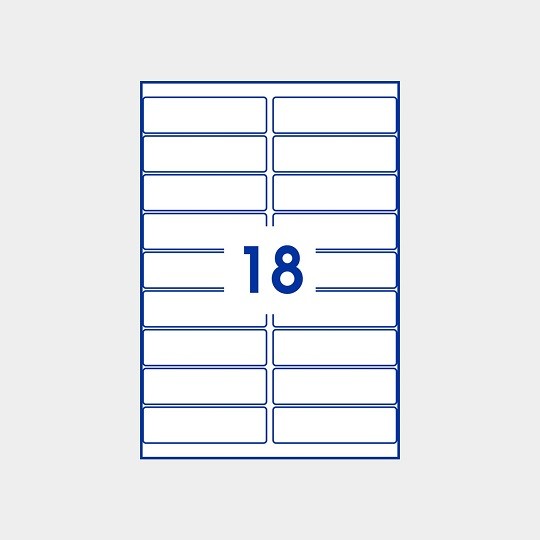 Etiquettes rectangulaires
