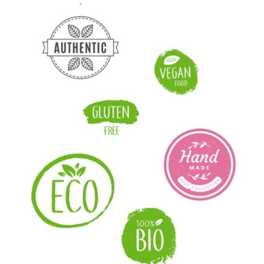 labels alimentaires pour les étiquettes