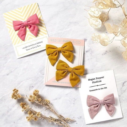 Cartes personnalisées pour accessoires