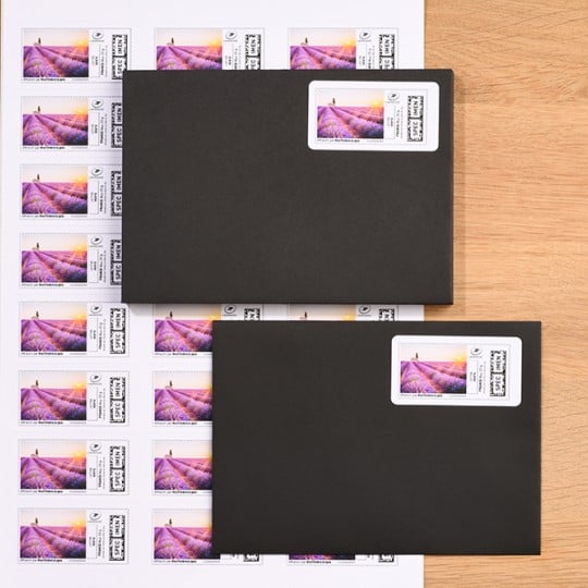 Etiquettes timbres
