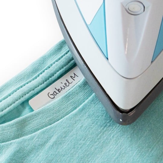 Etiquettes vêtements thermocollantes