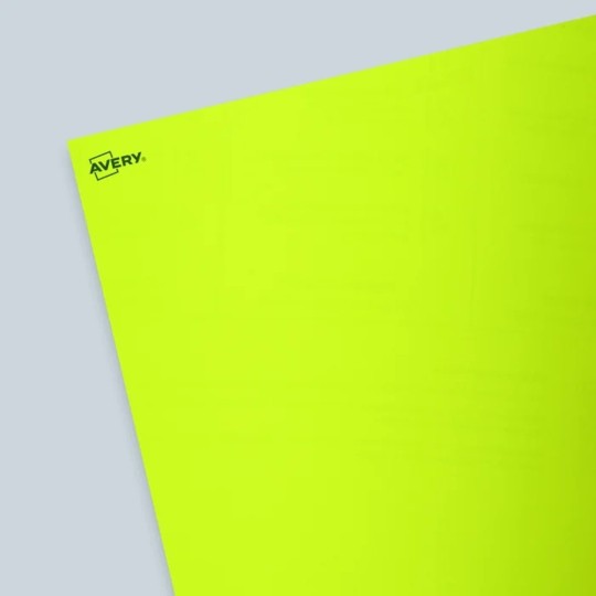 Etiquettes en papier jaune fluo