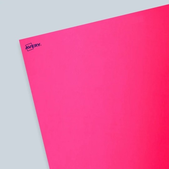 Etiquettes en papier rose fluo
