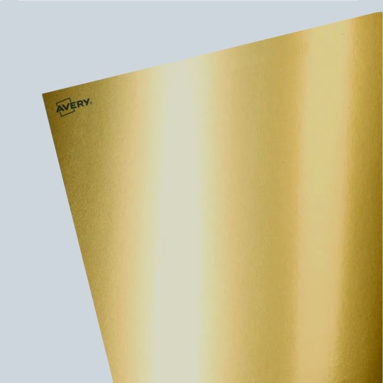 planche A4 de 1 étiquette autocollante fluo orange 210 x 297 mm