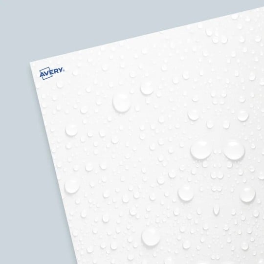 Etiquettes en plastique blanc