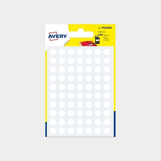 Pastilles Autocollantes AVERY Zweckform - Format 12 Mm, Couleur Assortie, Pour Marquage Et Classement