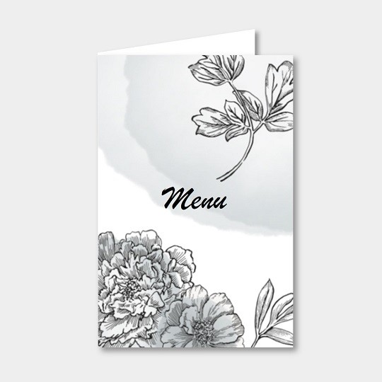 Carte menu personnalisée 4 pages