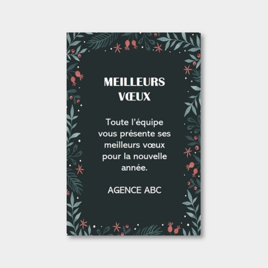 Cartes de voeux personnalisées