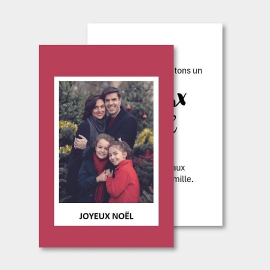 Cartes de voeux personnalisées recto verso