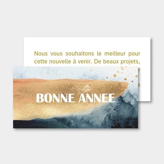 Cartes de voeux personnalisées recto verso