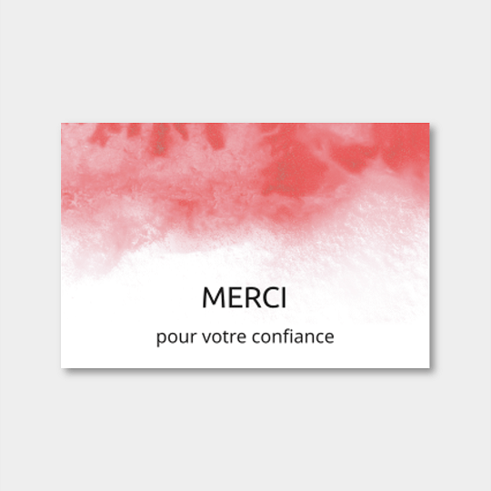Cartes de remerciement personnalisées