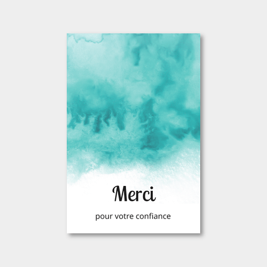 Cartes de remerciement personnalisées