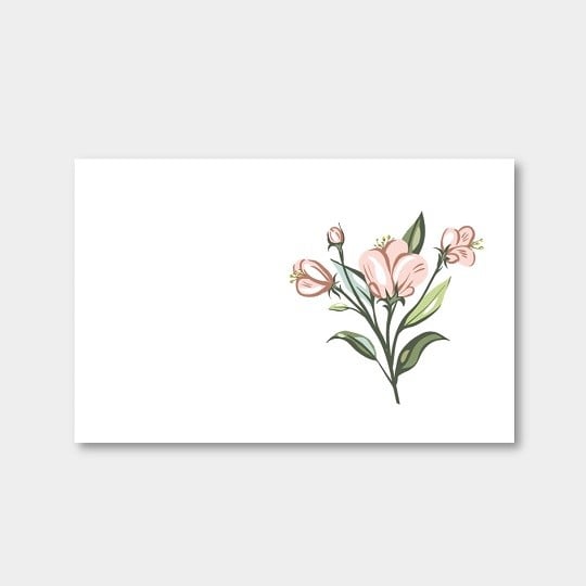 Carte marque-place personnalisée