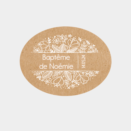 bapteme noemie ovale