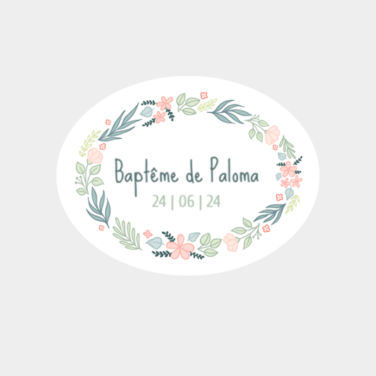 bapteme paloma ovale