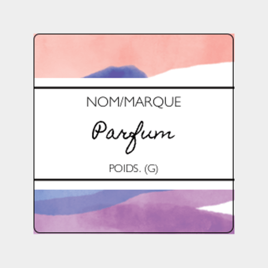 design étiquette aquarelle