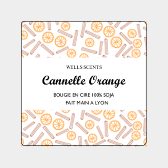 design étiquette cannelle