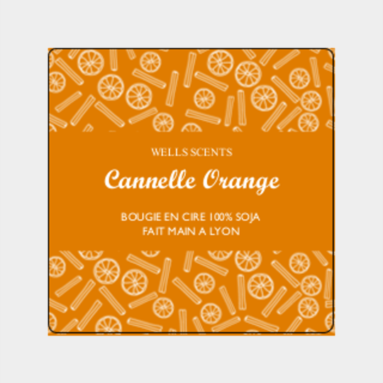 design étiquette cannelle