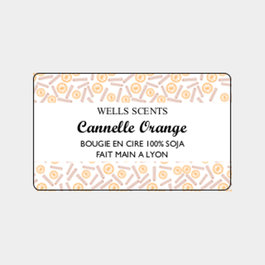 design etiquette cannelle
